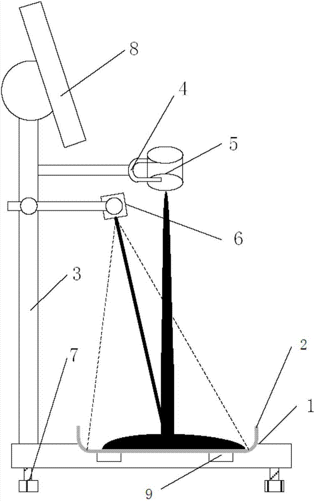 Determination apparatus and determination method of flowability of coal water slurry based on digital image technology