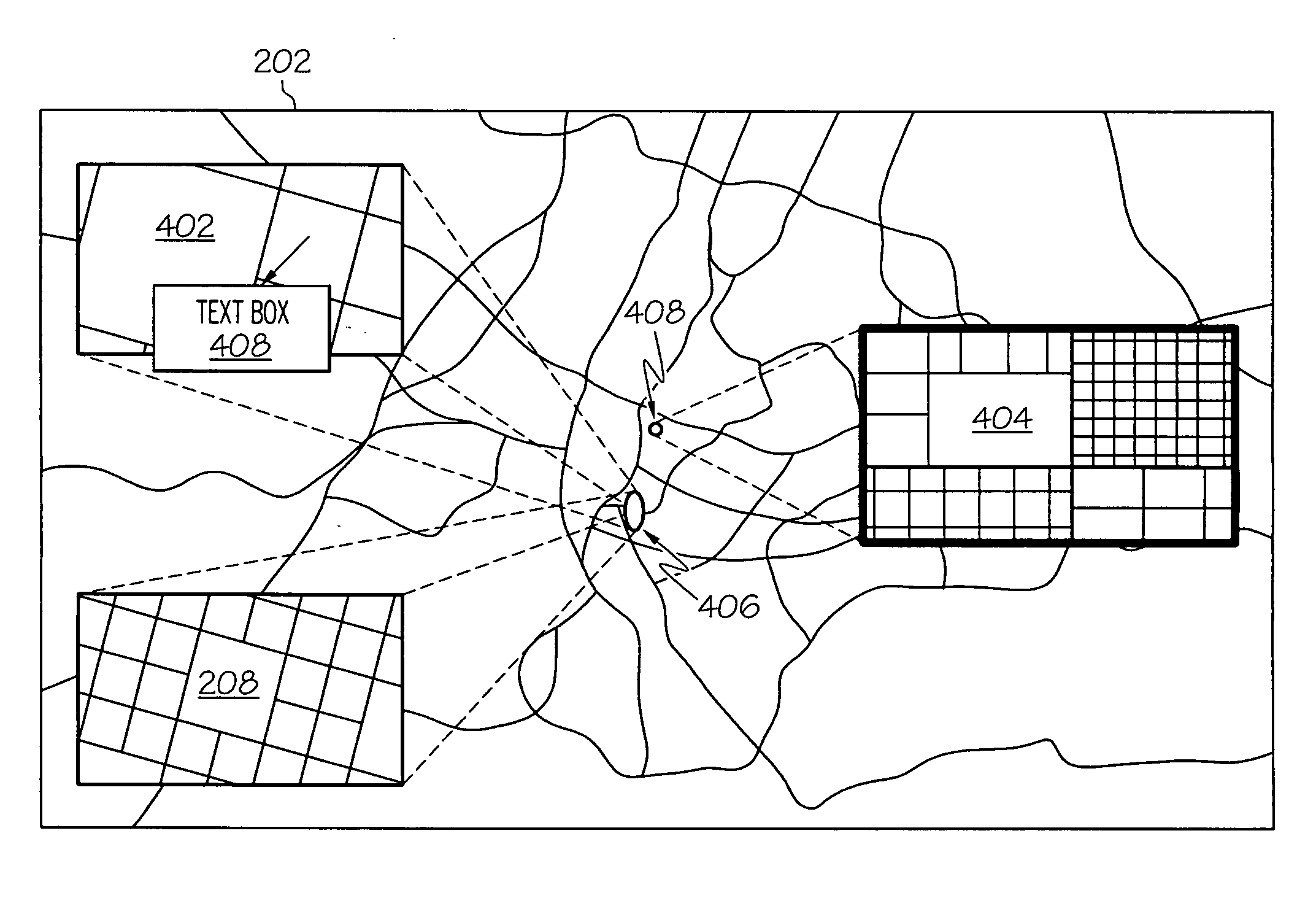 Digital map having user-defined zoom areas