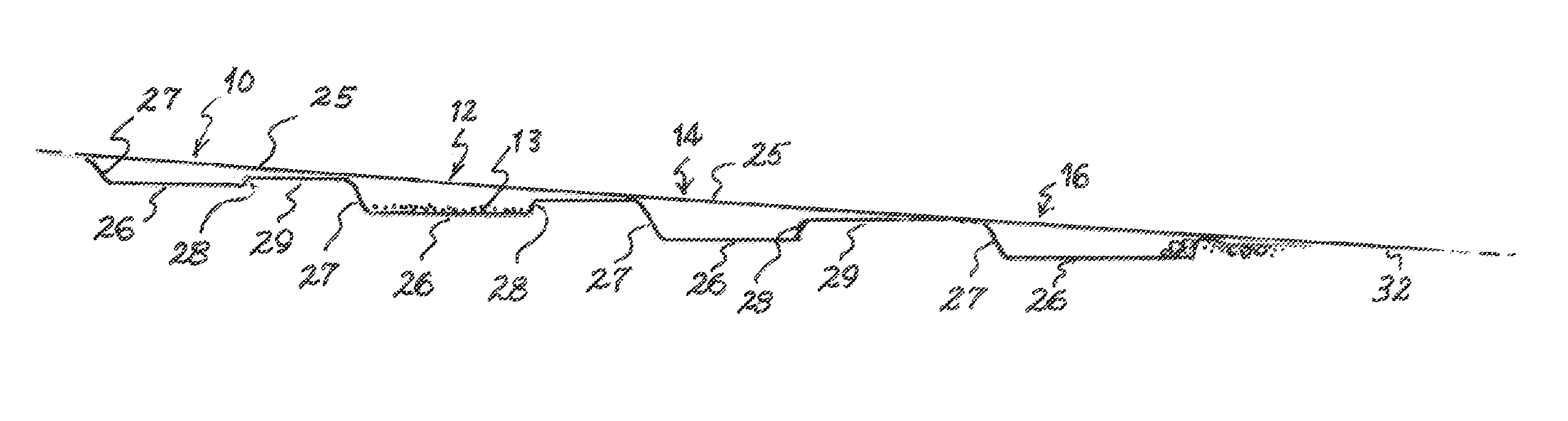 Cascading system of floodway stormwater containment basins