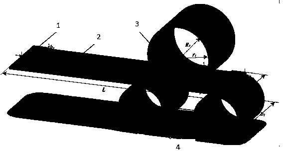 Method for selecting packing for roll bending of integral panel based on finite element analysis