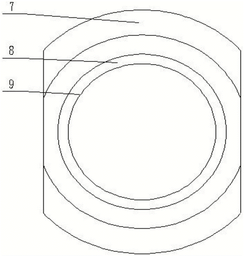 Three-section honing material-pressing sleeve for automotive piston ring