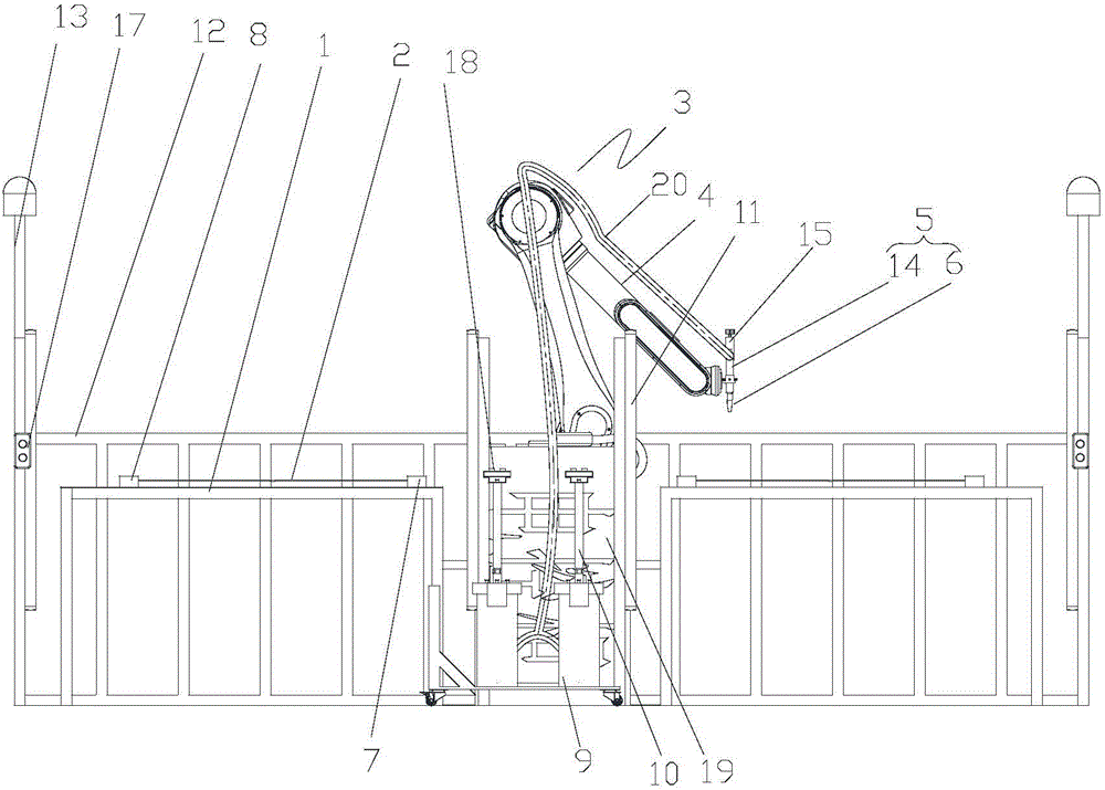 Automatic gluing device