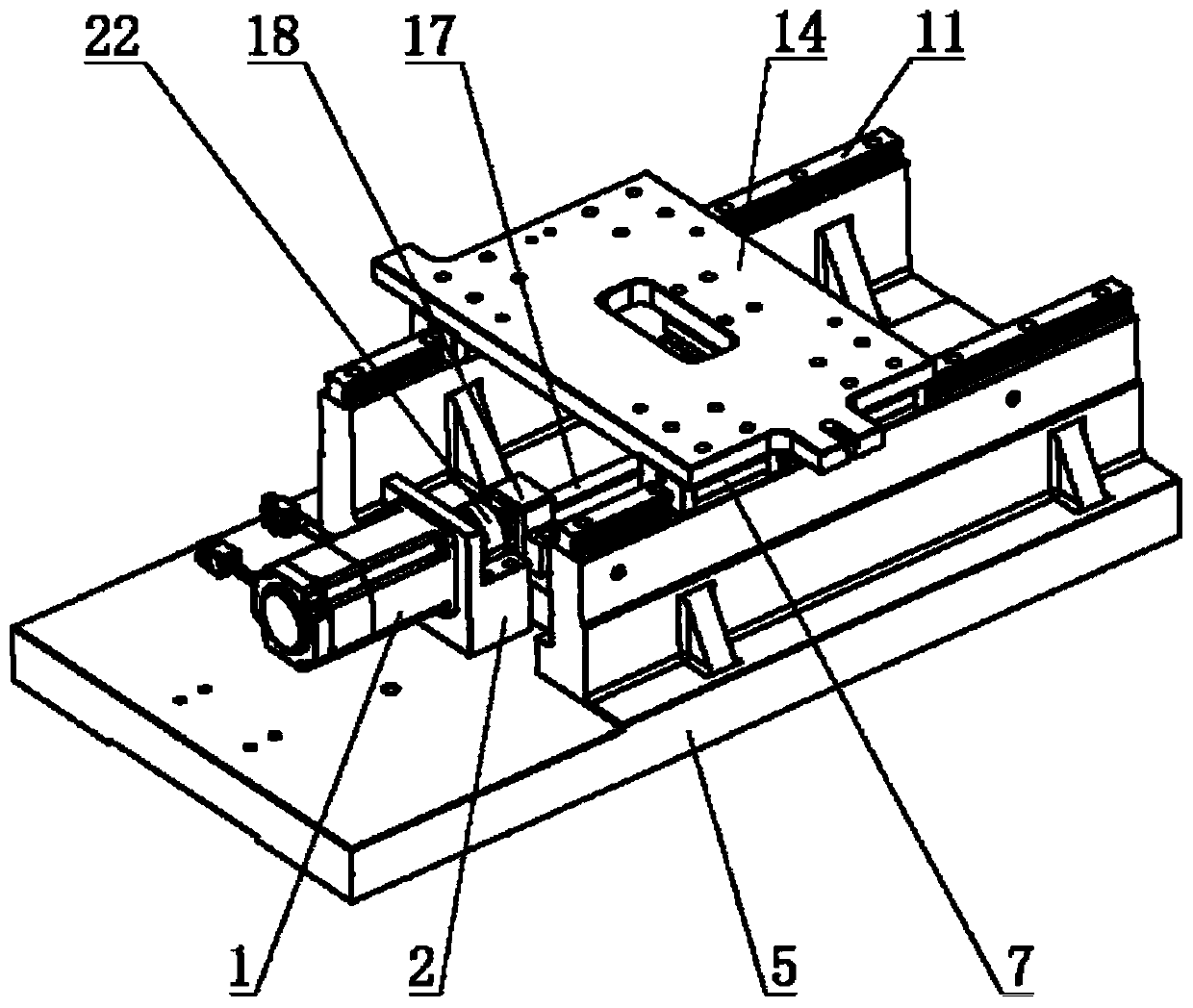 Large-rigidity dexterous full-component friction identification servo feeding device and method