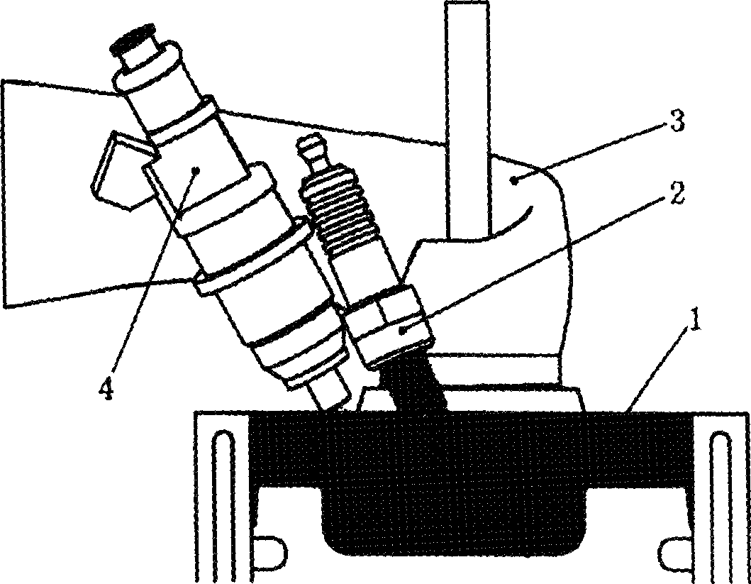 Method of controlling compression ignition of direct spray type gasoline engine by twice injection