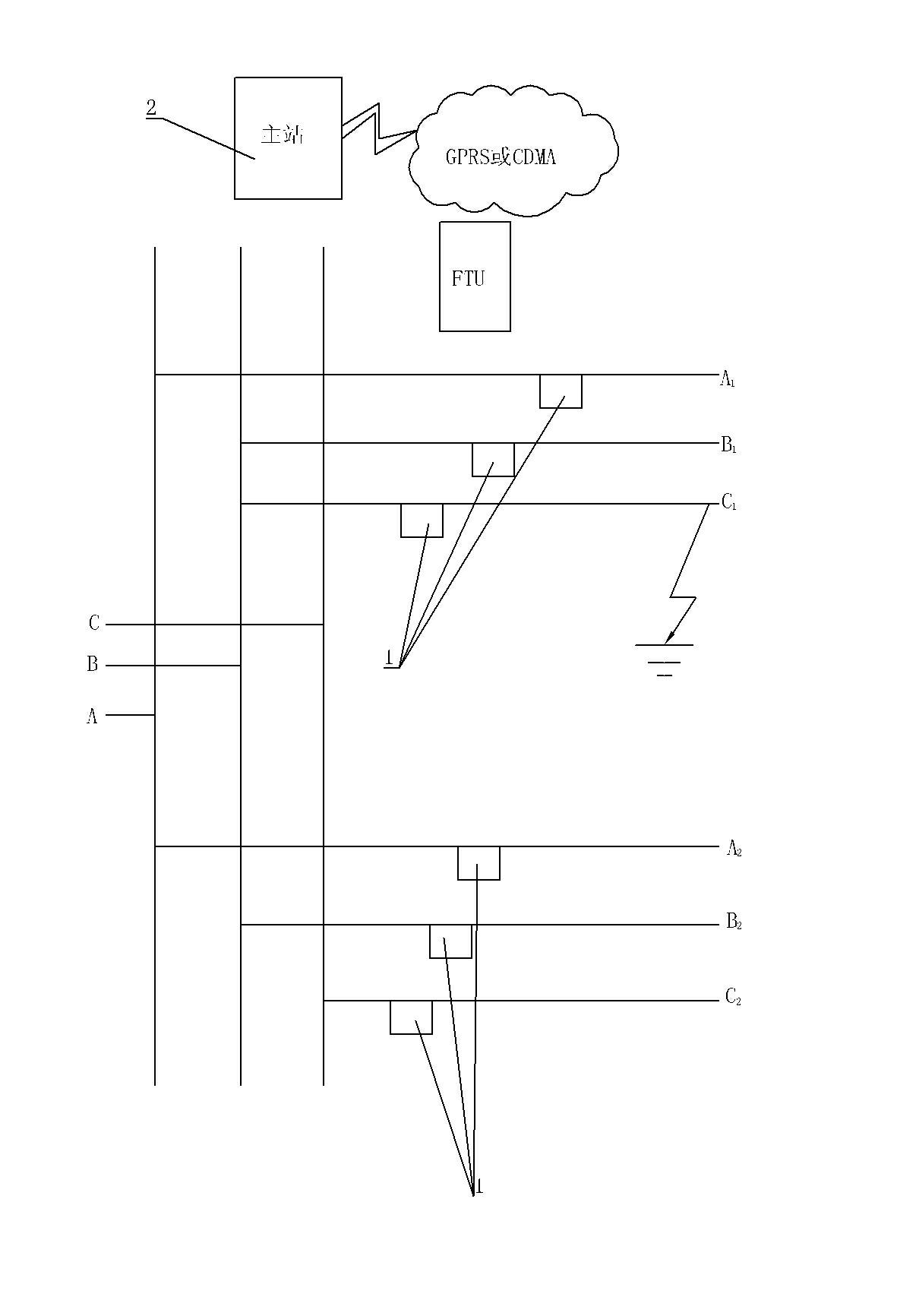 Method and system for judging ground faults of medium and high voltage overhead transmission lines