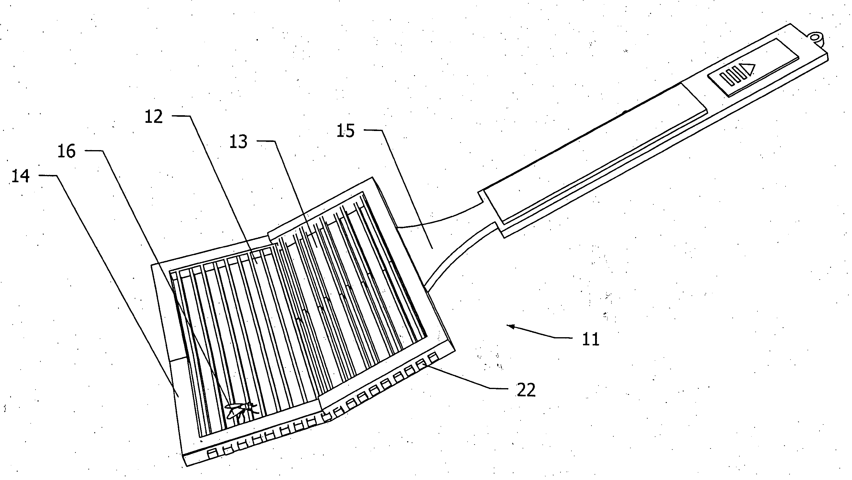 Flexible electric flyswatter with shape memory capabilities