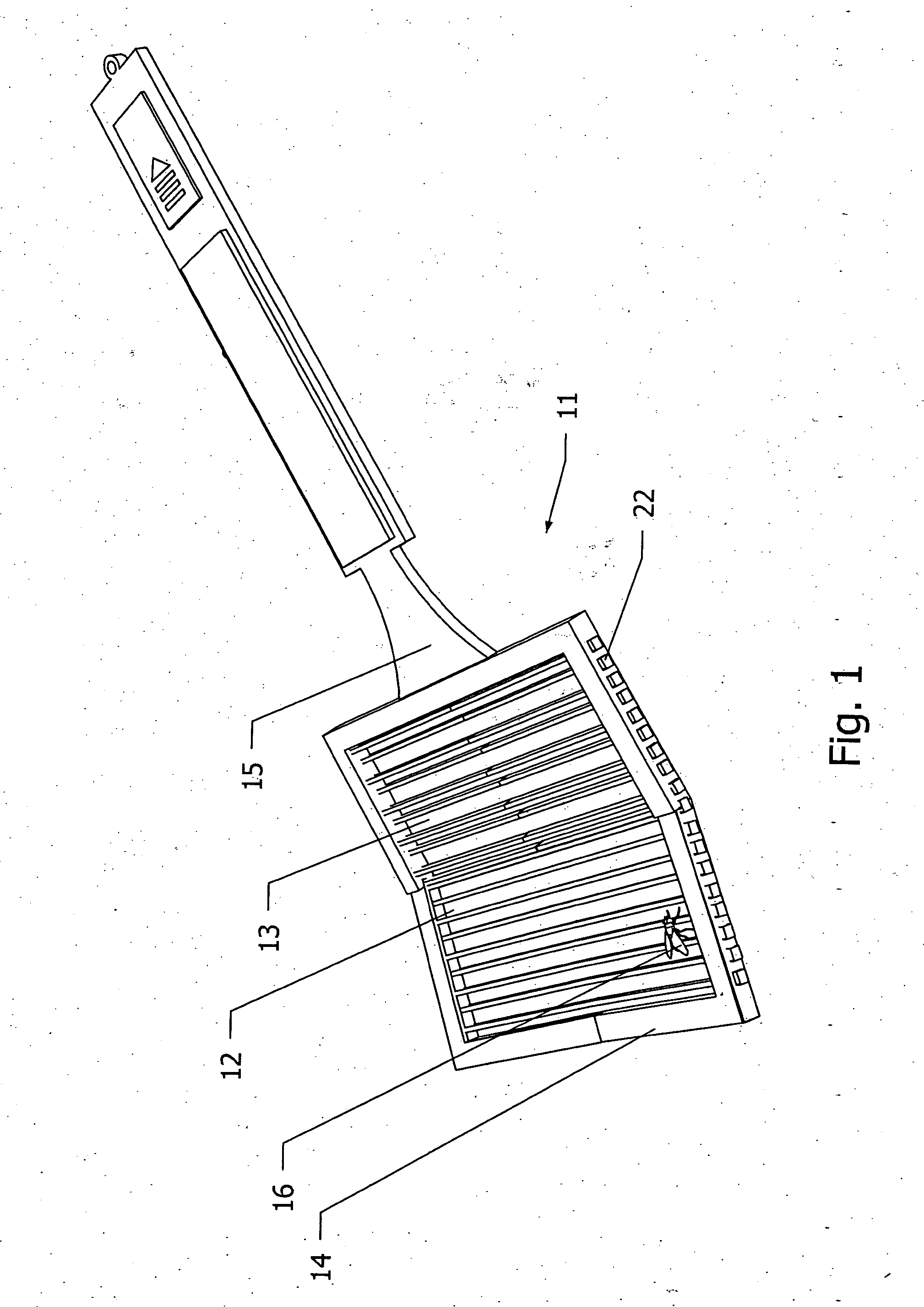 Flexible electric flyswatter with shape memory capabilities