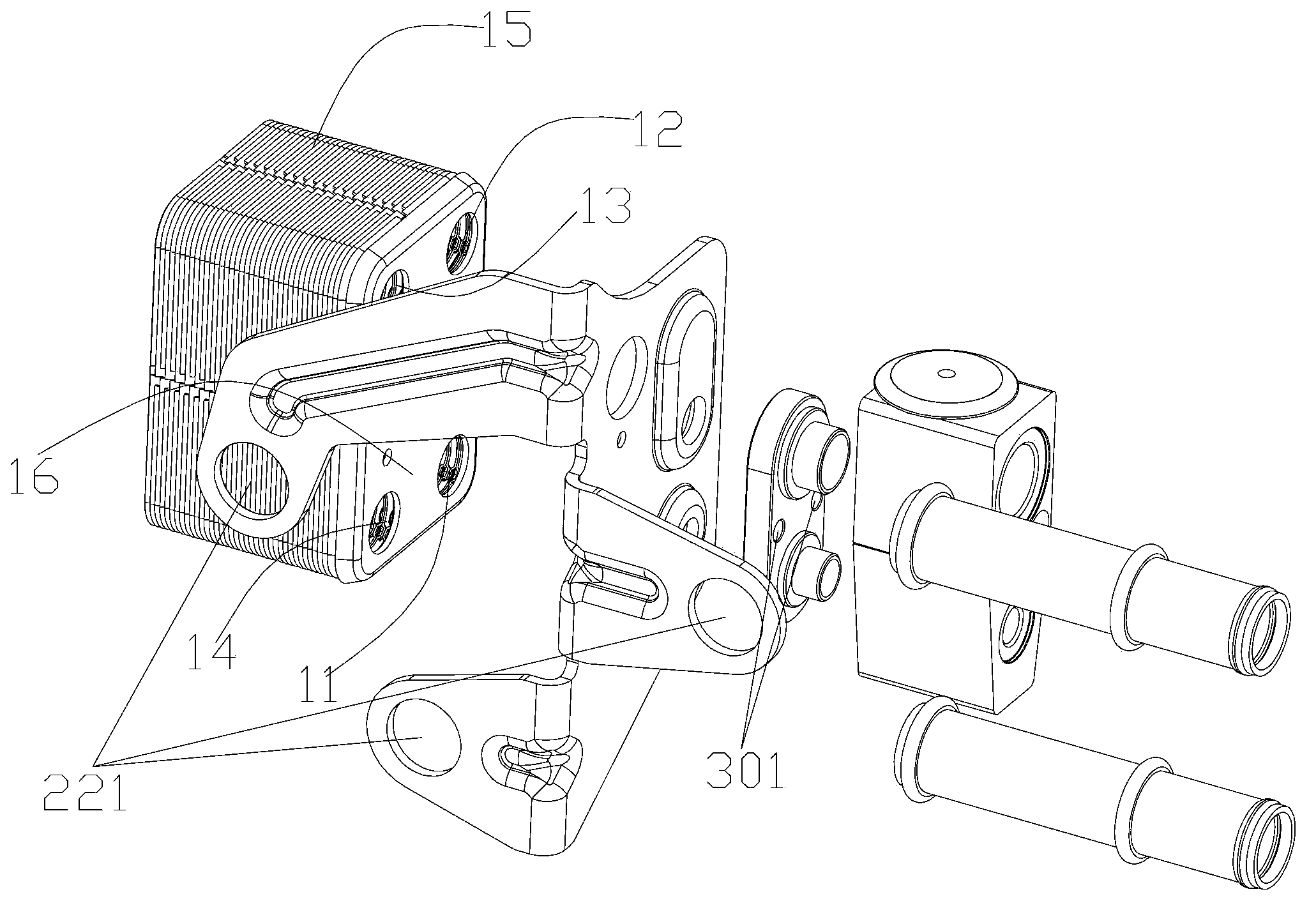 Heat exchanger integrated assembly