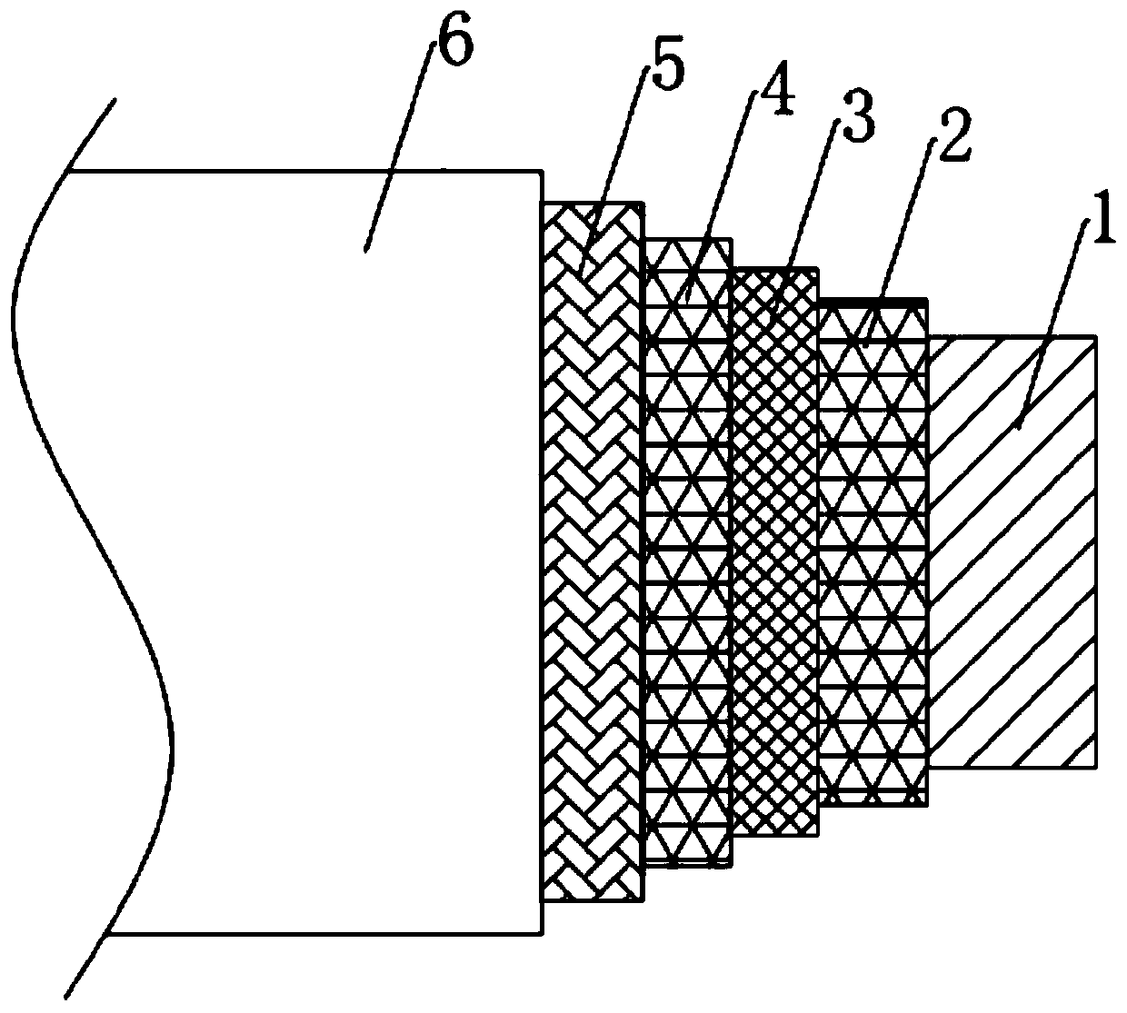 A high-strength aging-resistant high-pulse flame-retardant hydraulic hose and its preparation method