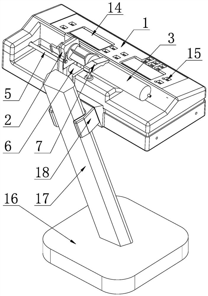 Stable quantifying device for somatic cell acupoint injection therapy