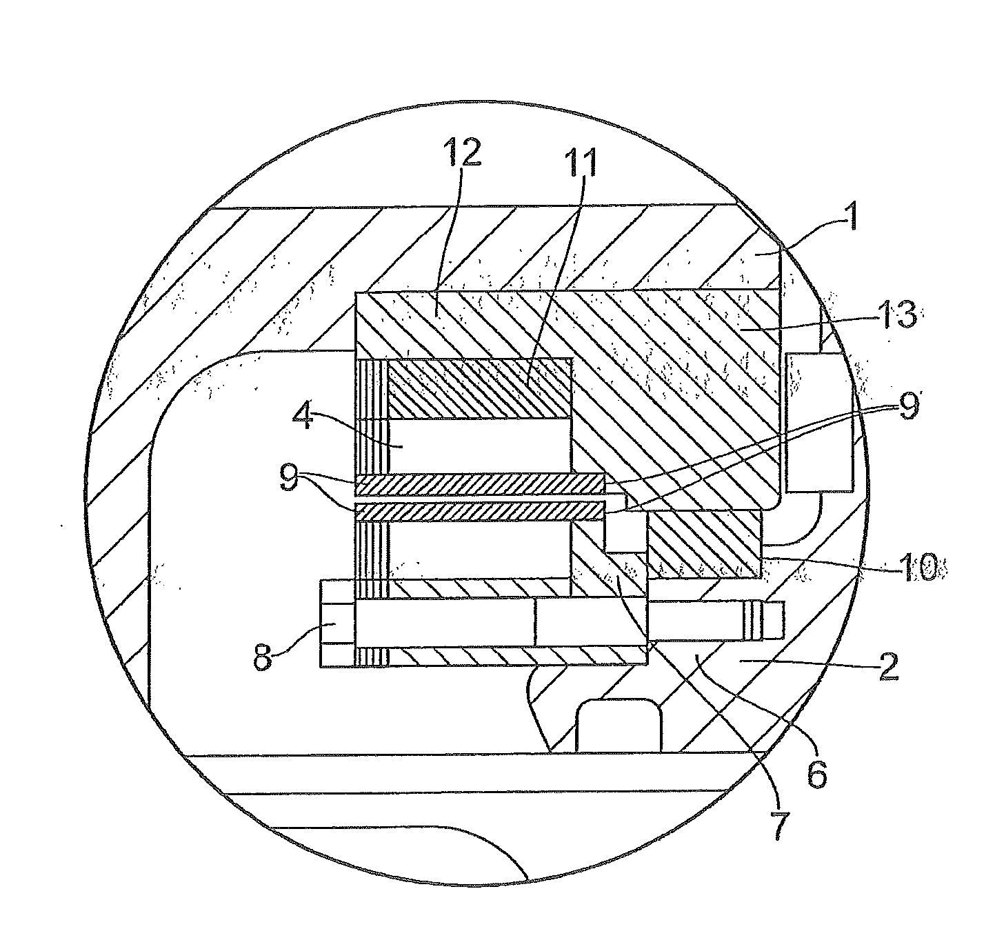 Support of propeller unit for a vessel