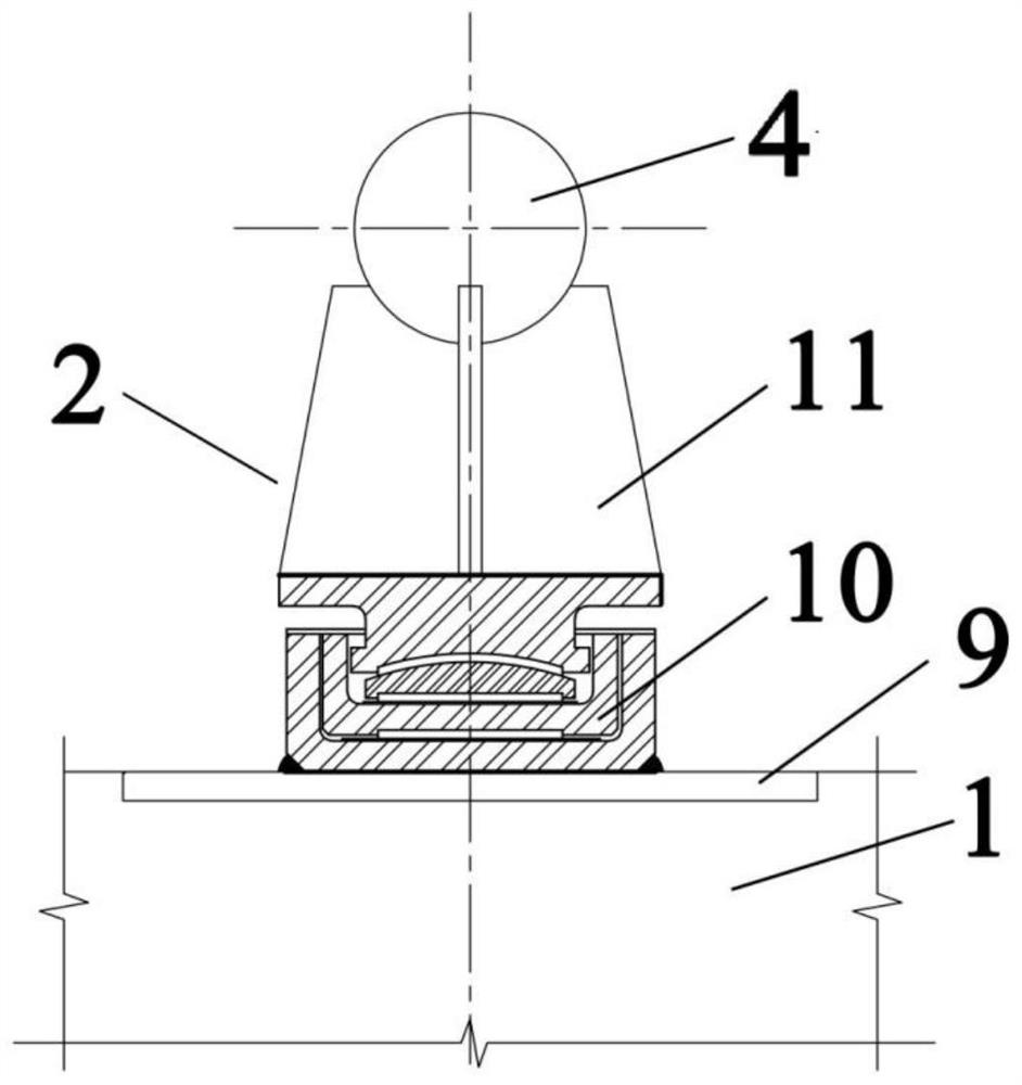 Warehouse top bolt-sphere grid structure for clinker silo