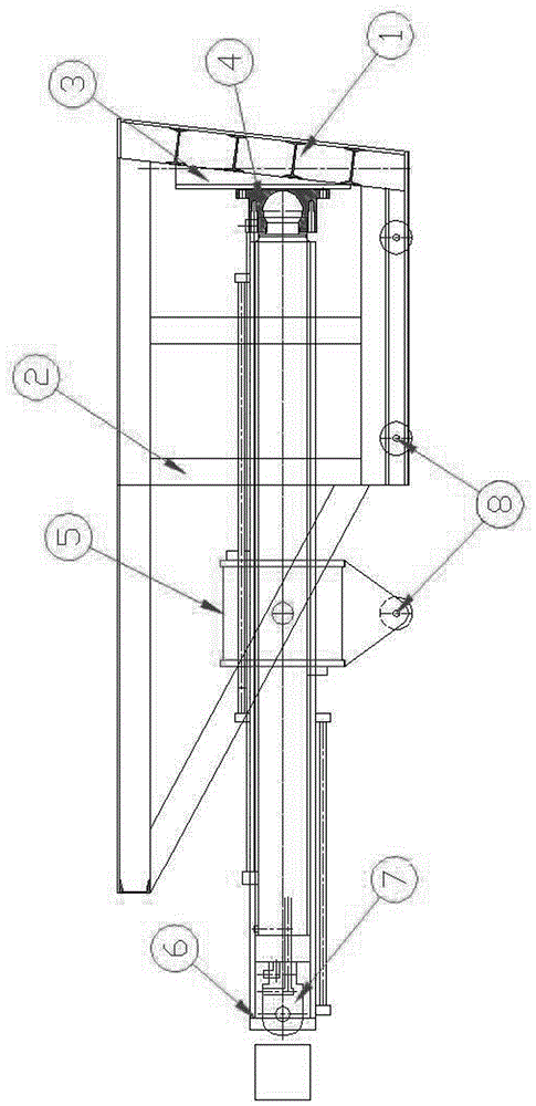 Balance pushing-pressing device for buried garbage compression equipment