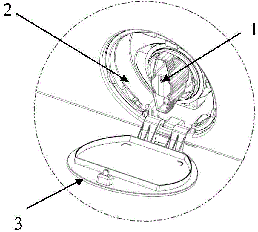 Washing-machine dewatering-pump cover plate support structure