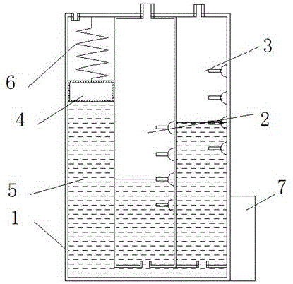 Pressure compensation device of hydrogen fuel cell