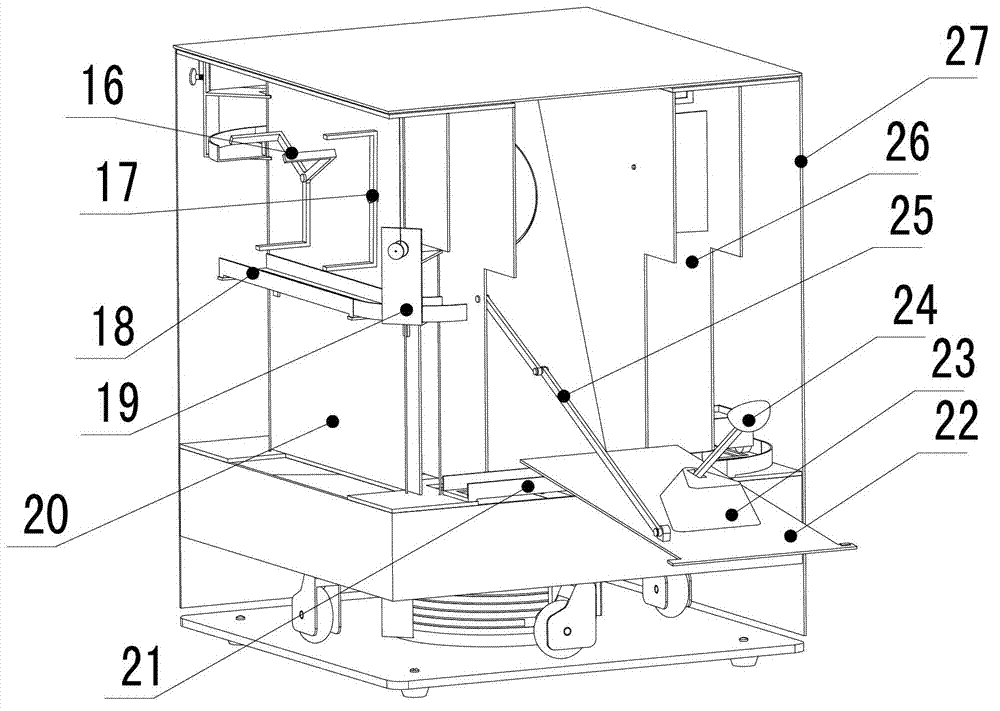 Four-side rotation level switching game machine