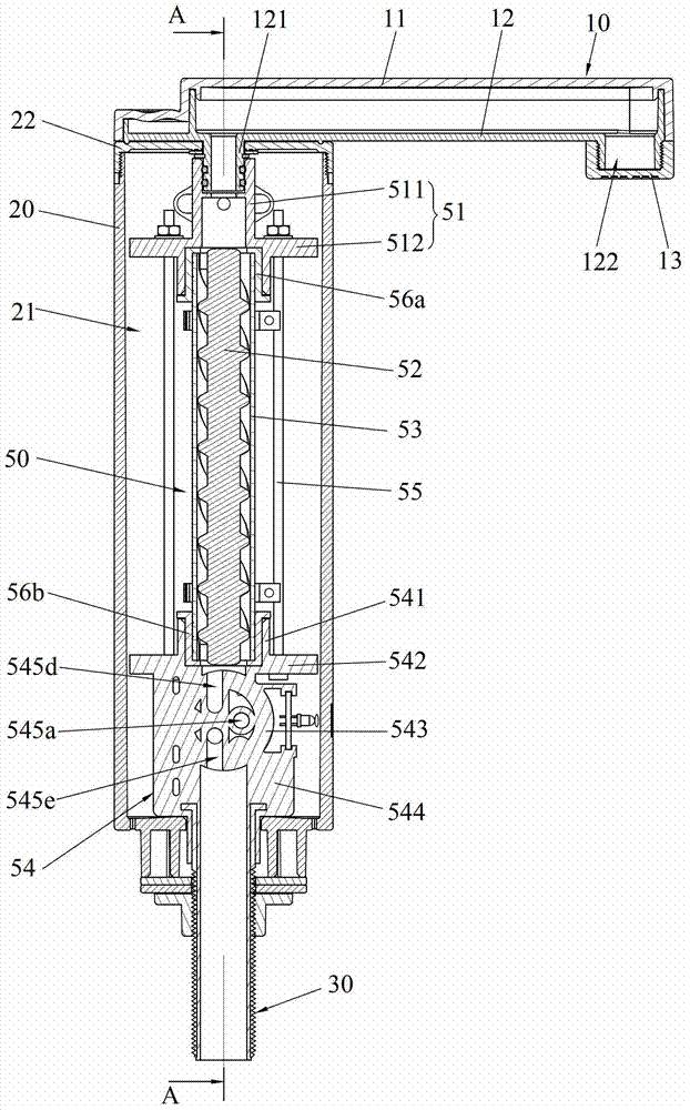 Instant water heating faucet