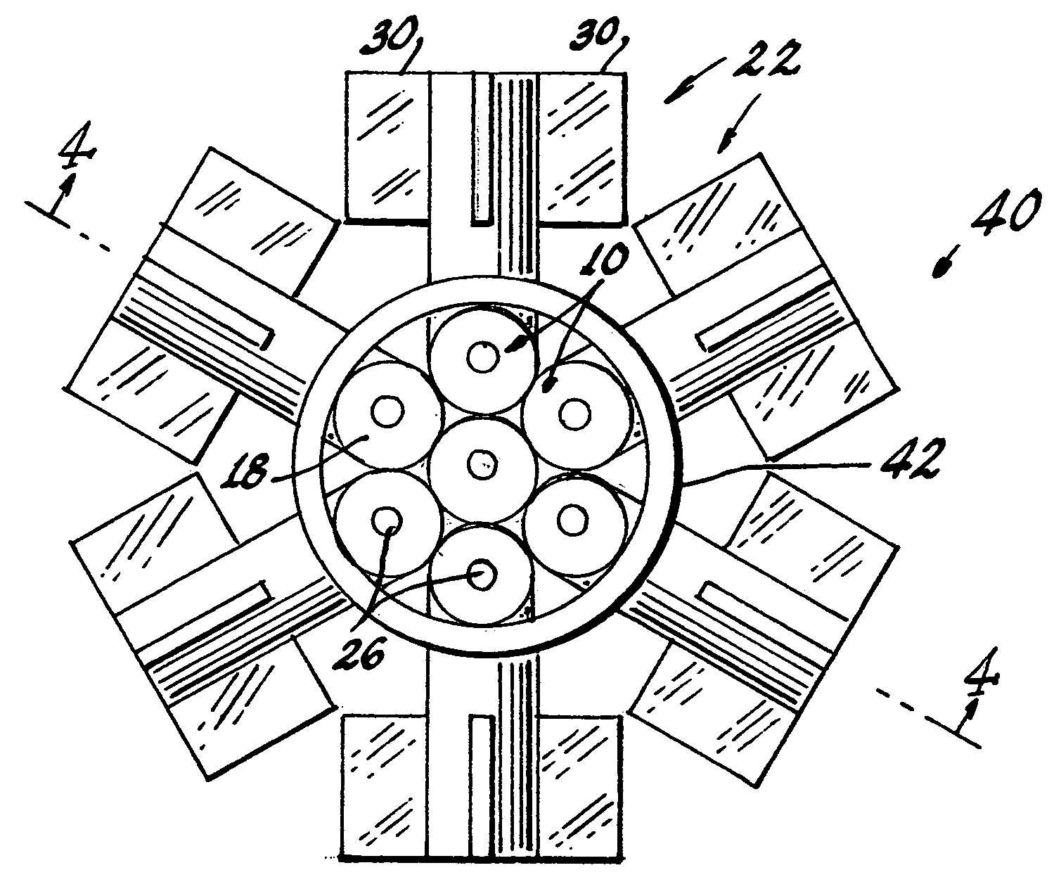 LED light source with an integrated heat pipe