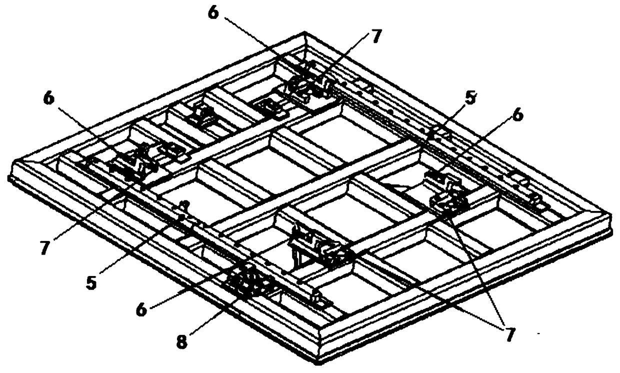 Multi-vehicle-type white body collinear flexible welding device