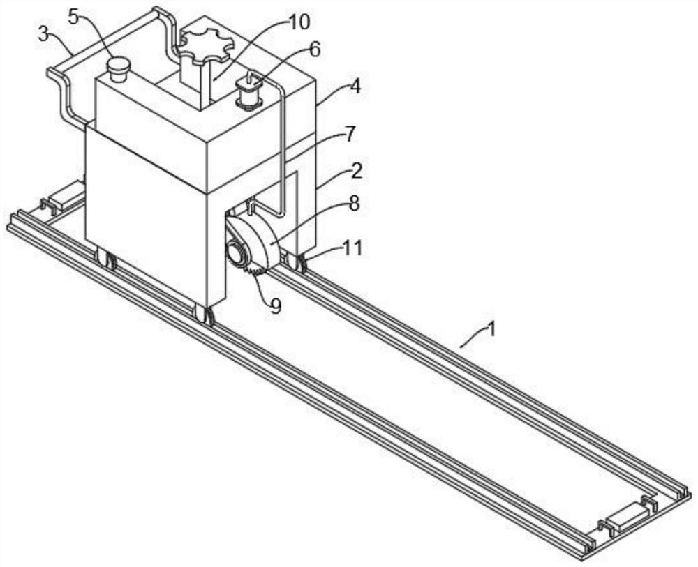 Concrete pavement joint-cutting device for highway bridge construction and using method thereof