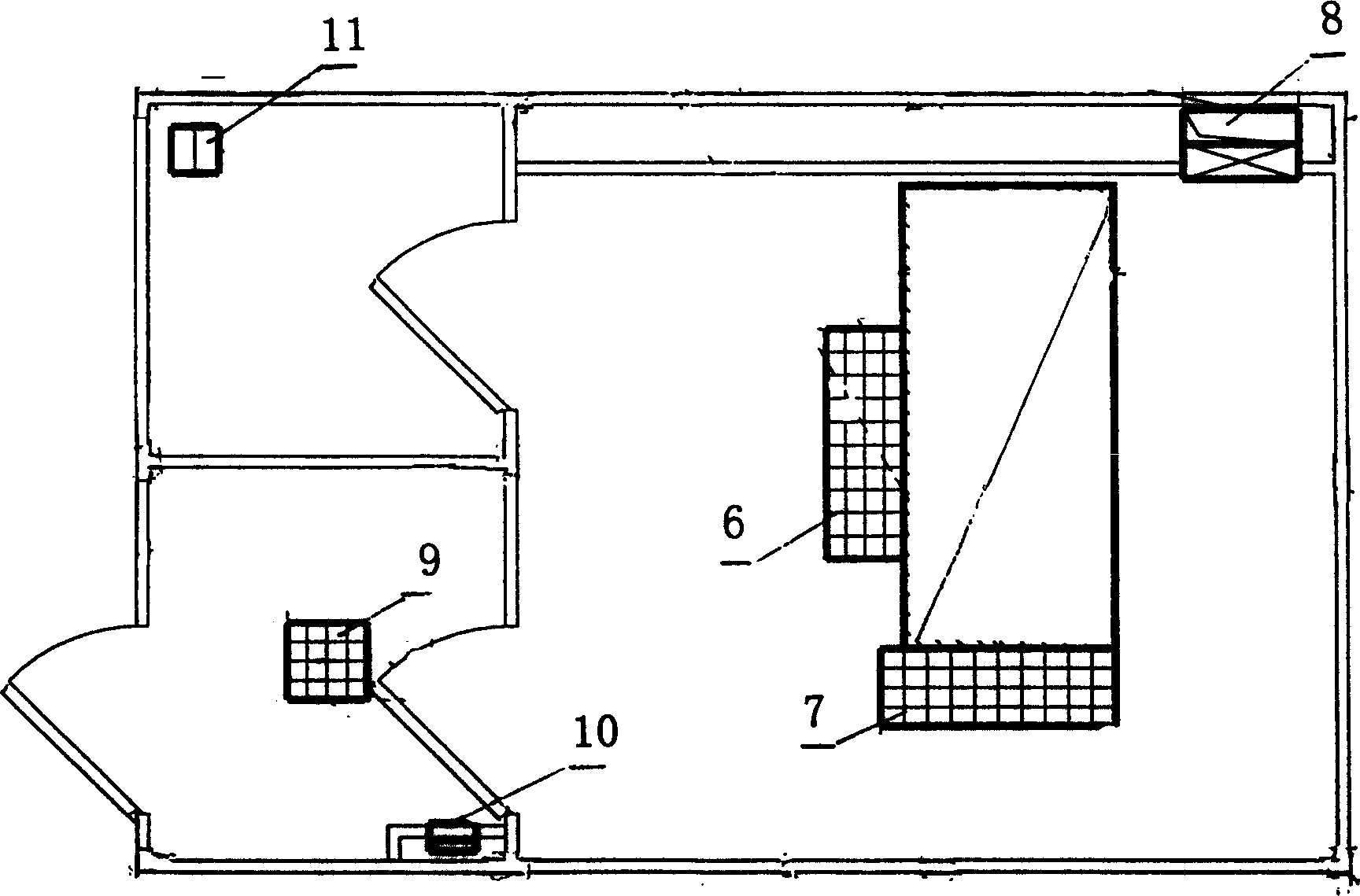 Dynamic isolation type infectious disease isolation ward