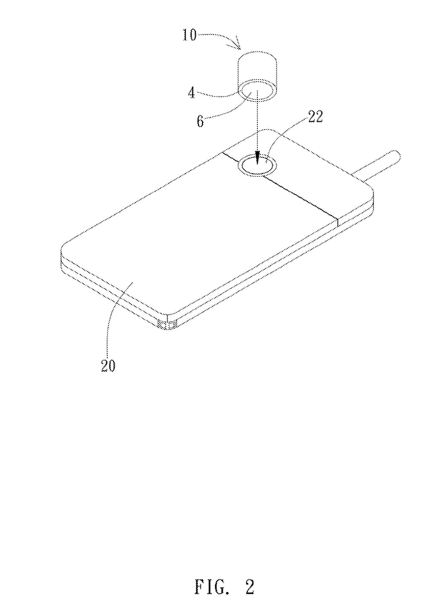 Non-visible particle detection based on smart phone