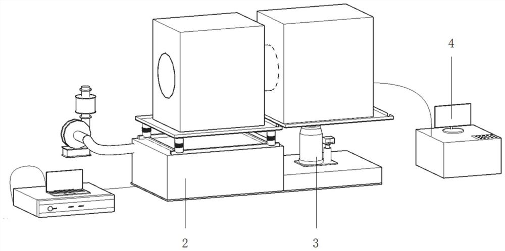 Anti-seismic and anti-shear test simulation system and method for tunnel crossing fault zone