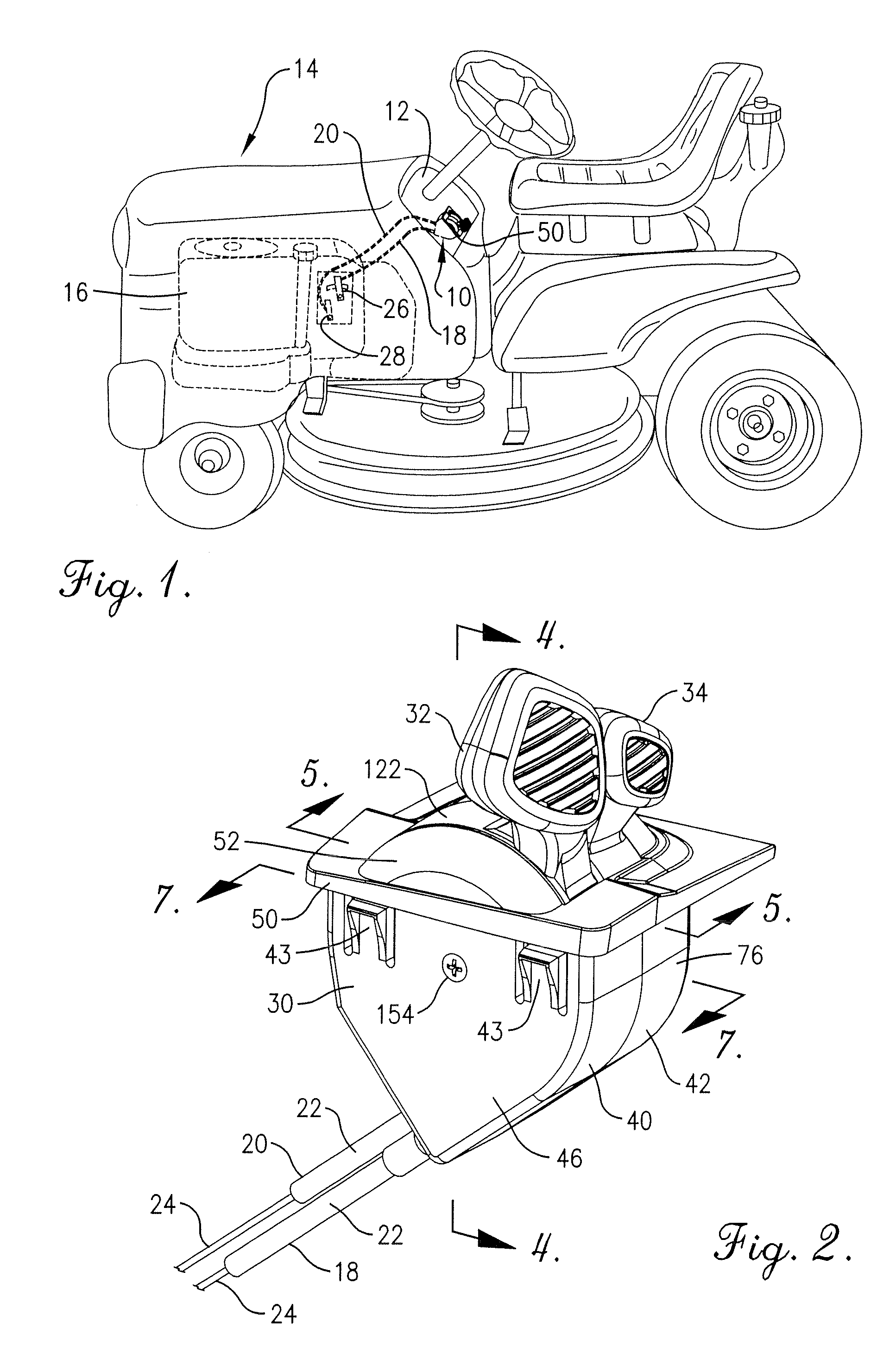 Panel mount cable control assembly