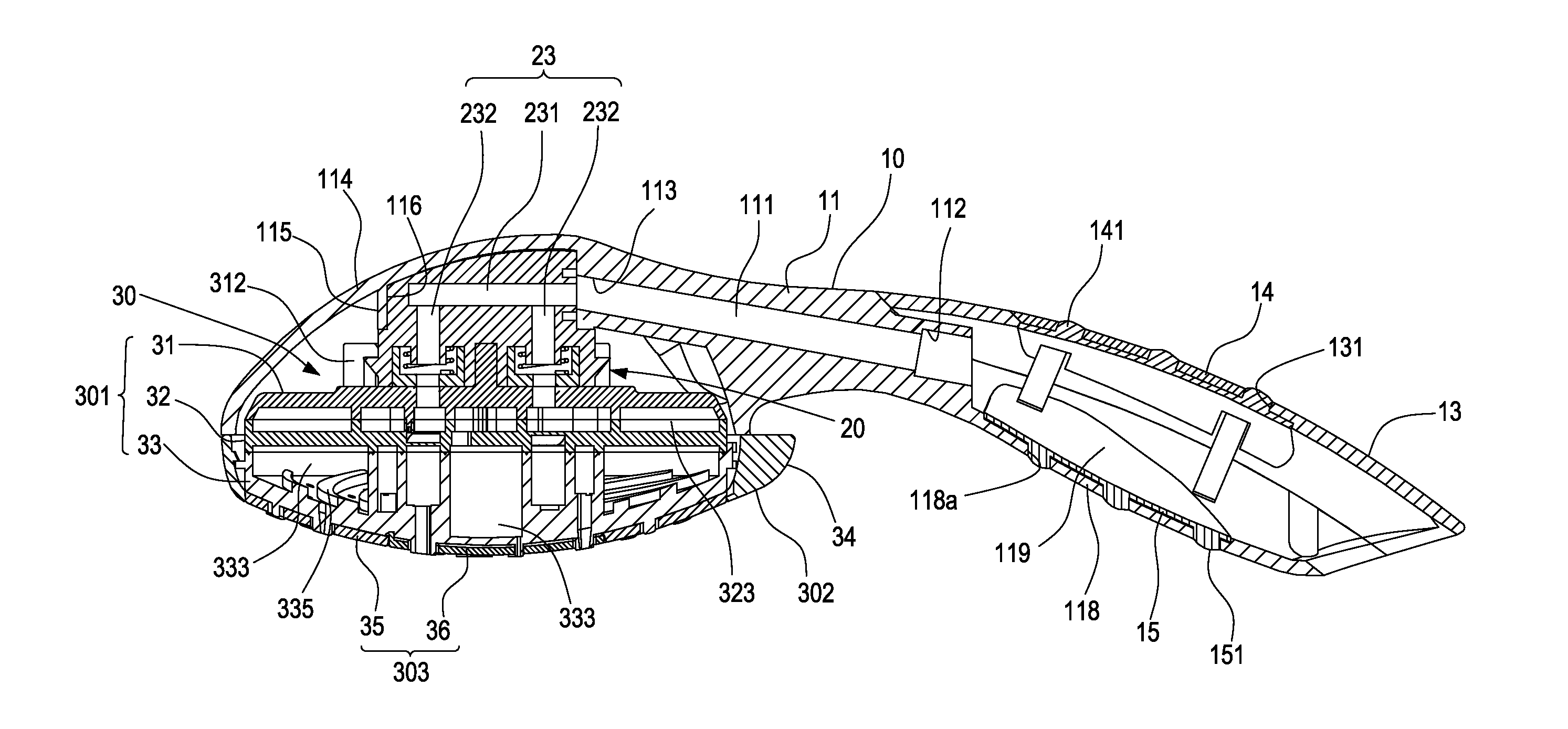 Hand-held showerhead structure