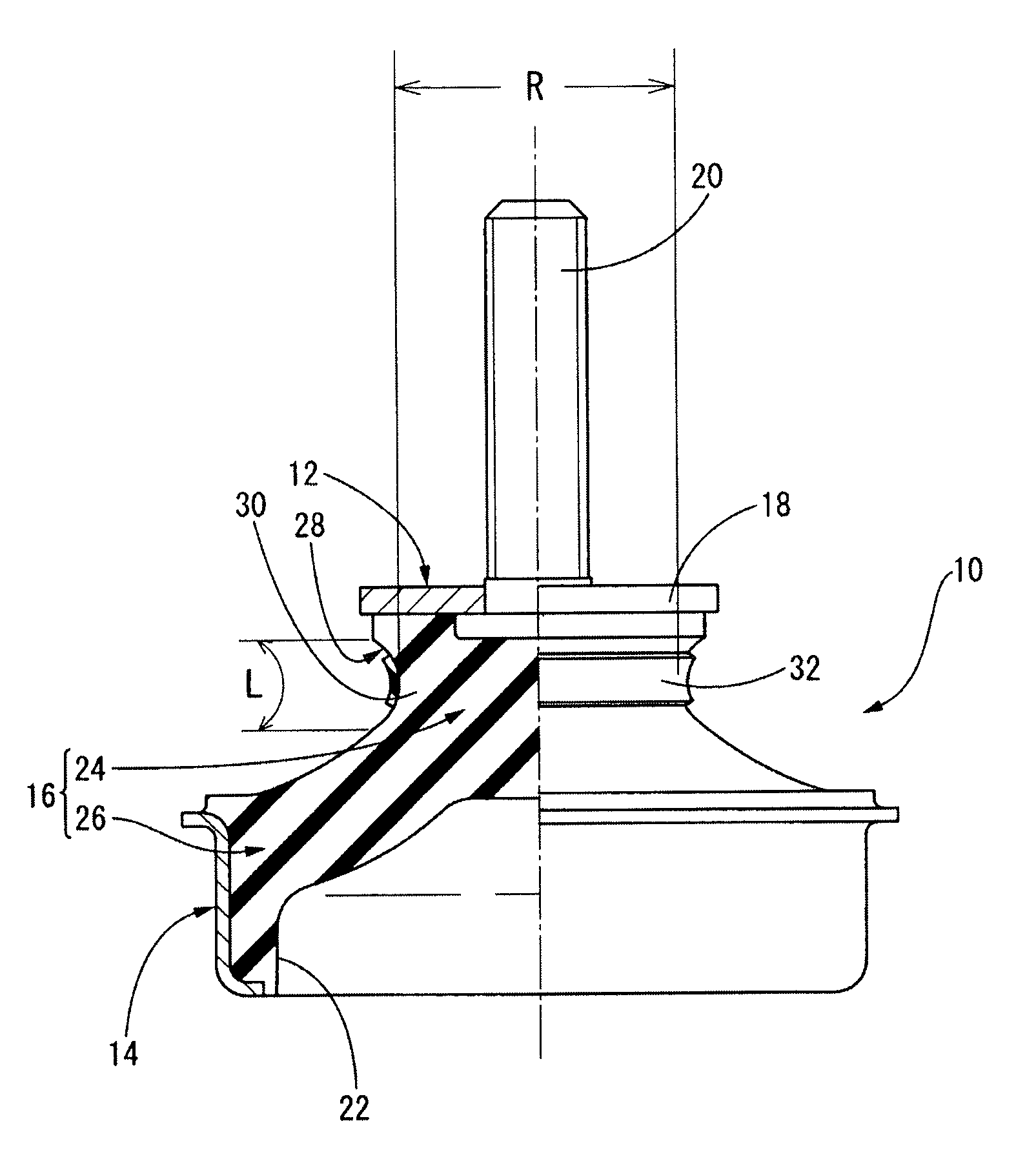 Anti-vibration rubber device