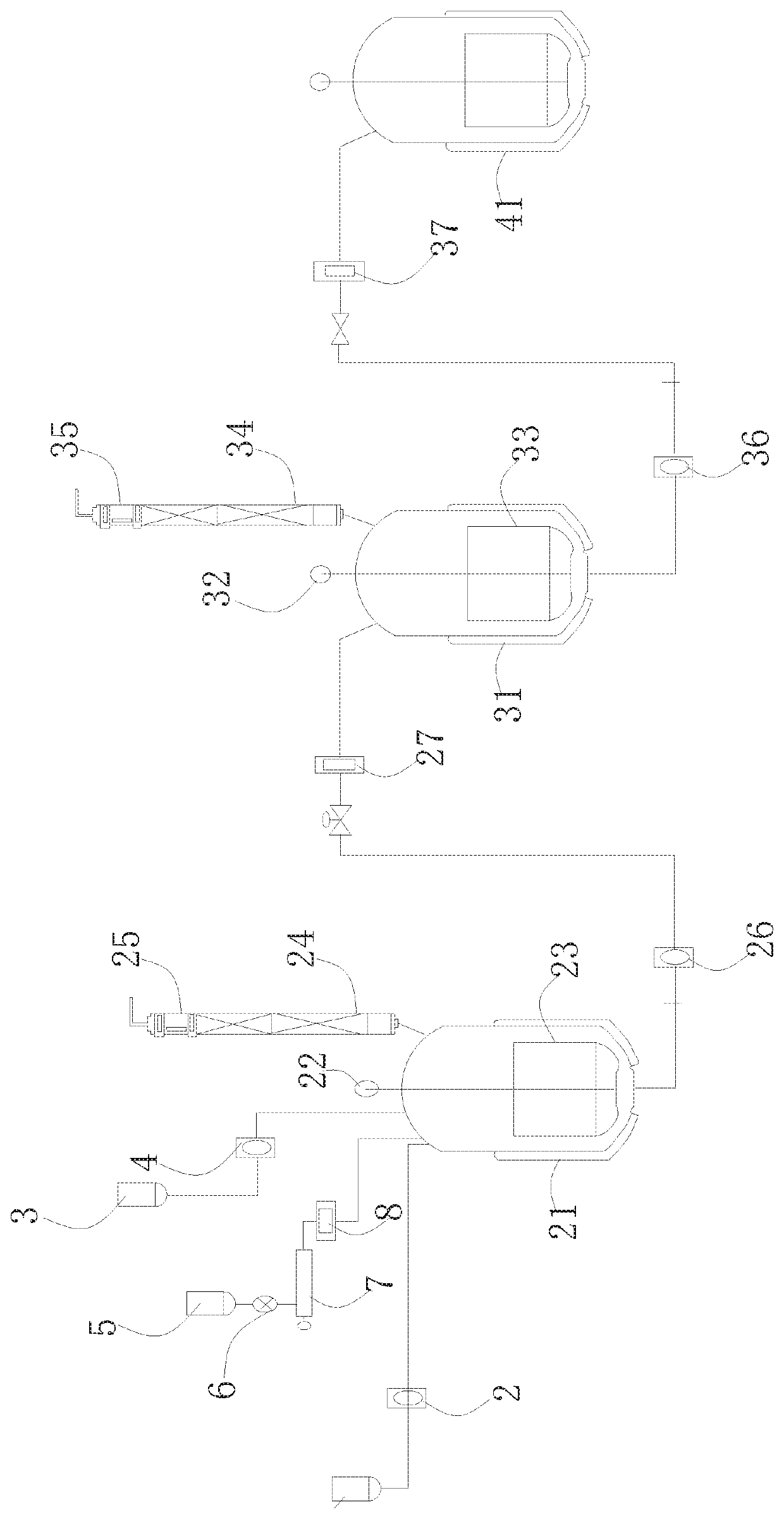 Method for recycling continuous alcoholysis of waste polyester material