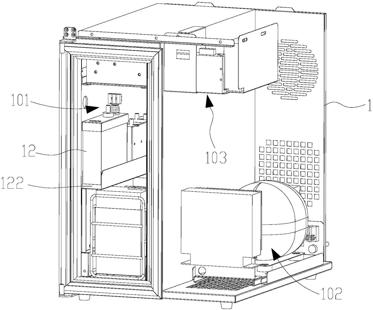 Milk supply method of milk refrigerator