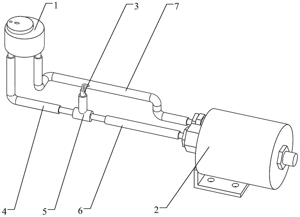 Spaceflight friction resistance sensor based on K-shaped pipe differential pressure measurement