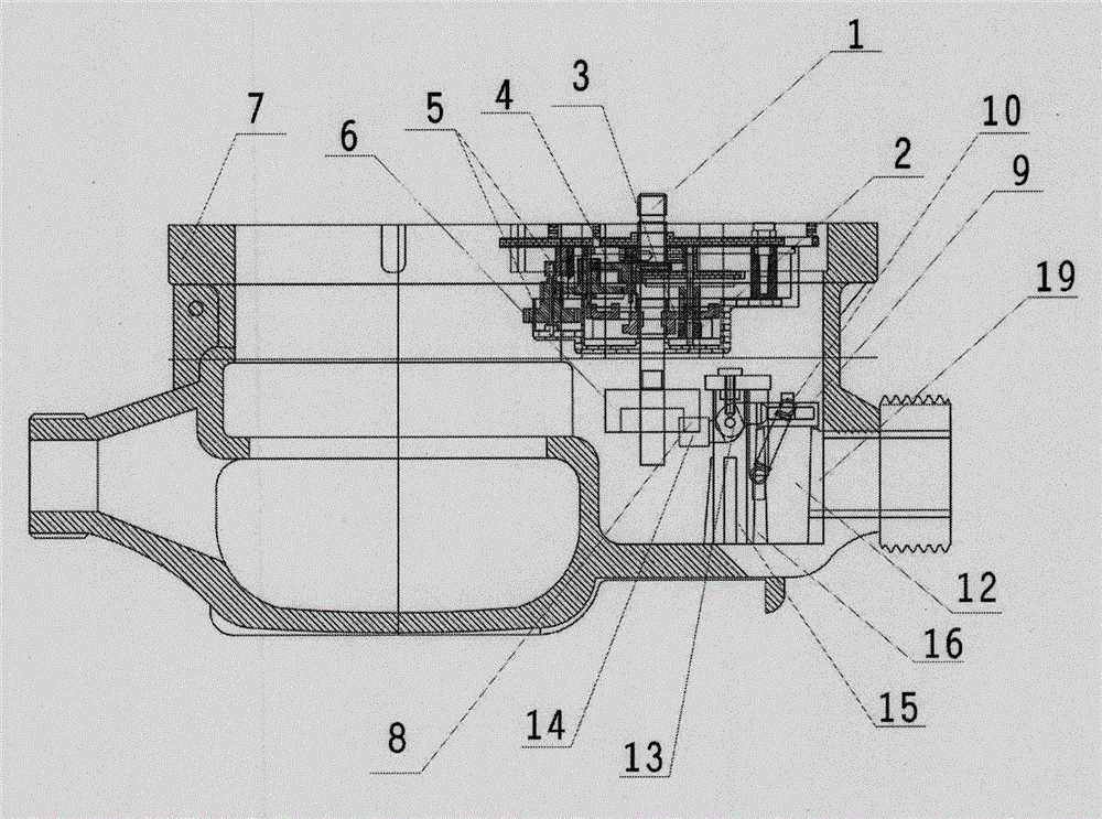 Passive automatic-control liquid flowmeter