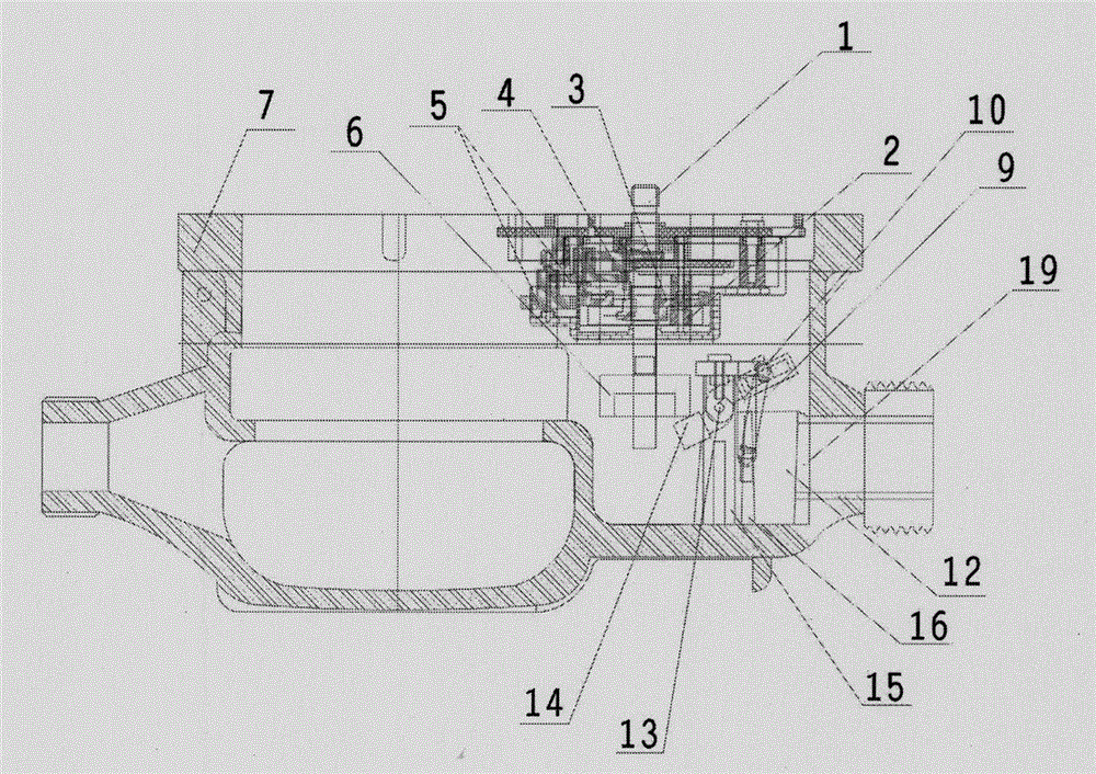 Passive automatic-control liquid flowmeter