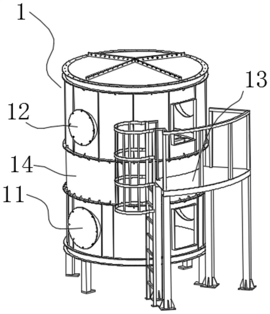 Monomer adsorption rotating tower