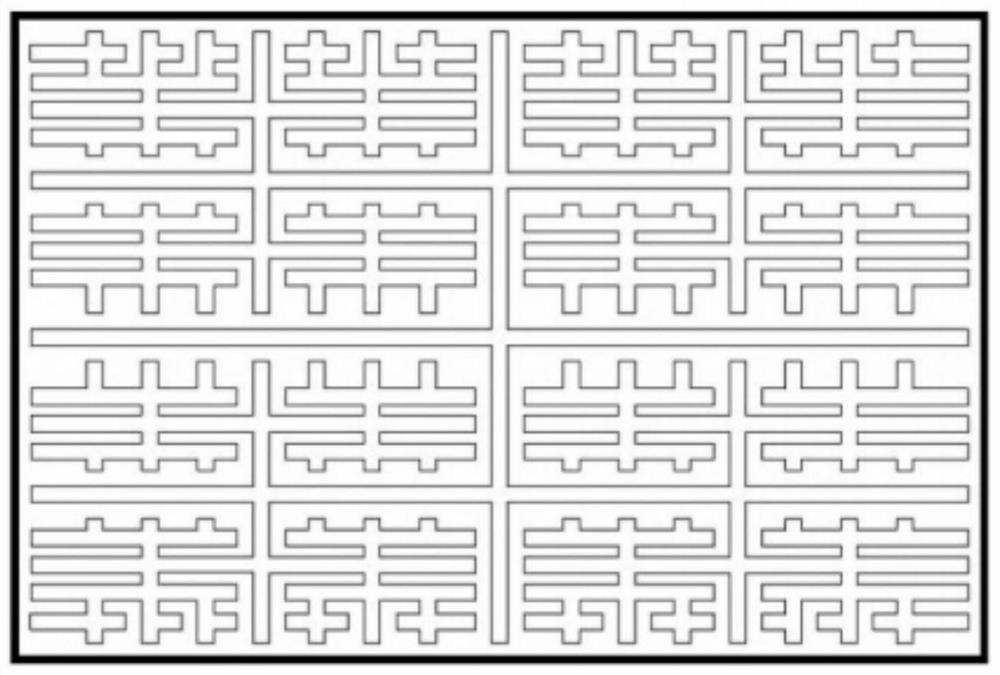 Traffic sign board with hollow layout and design method thereof