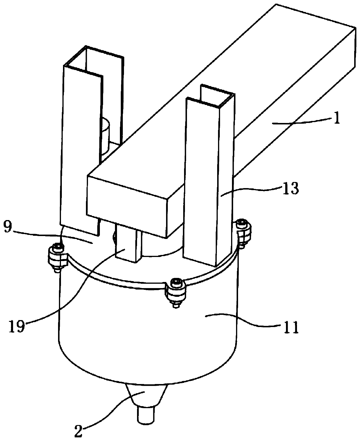 Laser welding machine with laser head provided with protection assembly