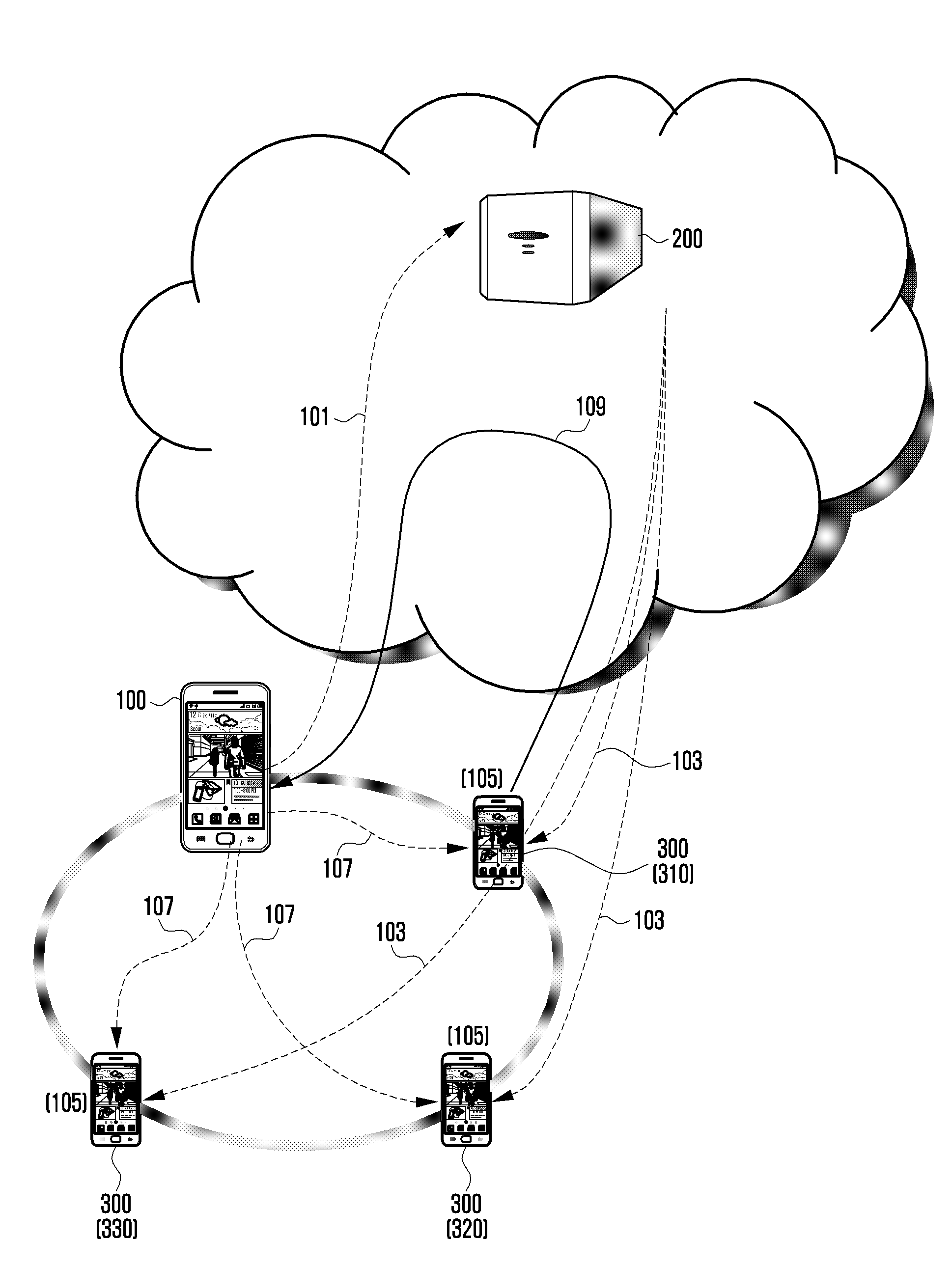 Method and system for providing service for searching friends