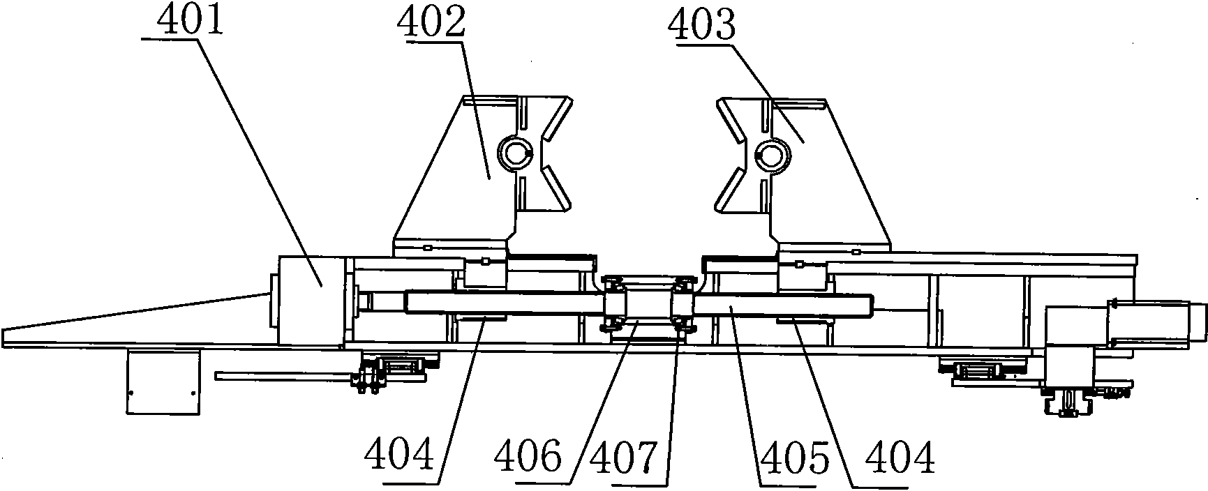 Centering clamping mechanism of CNC (Computerized Numerical Control) drilling machine of pipe fittings