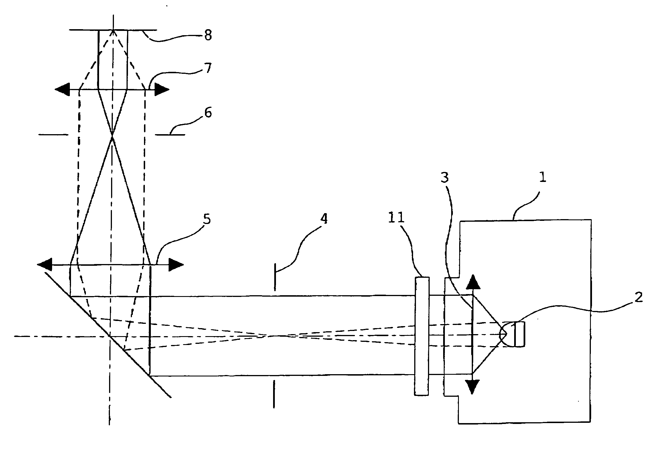 Illumination optical system that uses a solid-state lighting element which generates white light, and an optical device equipped therewith