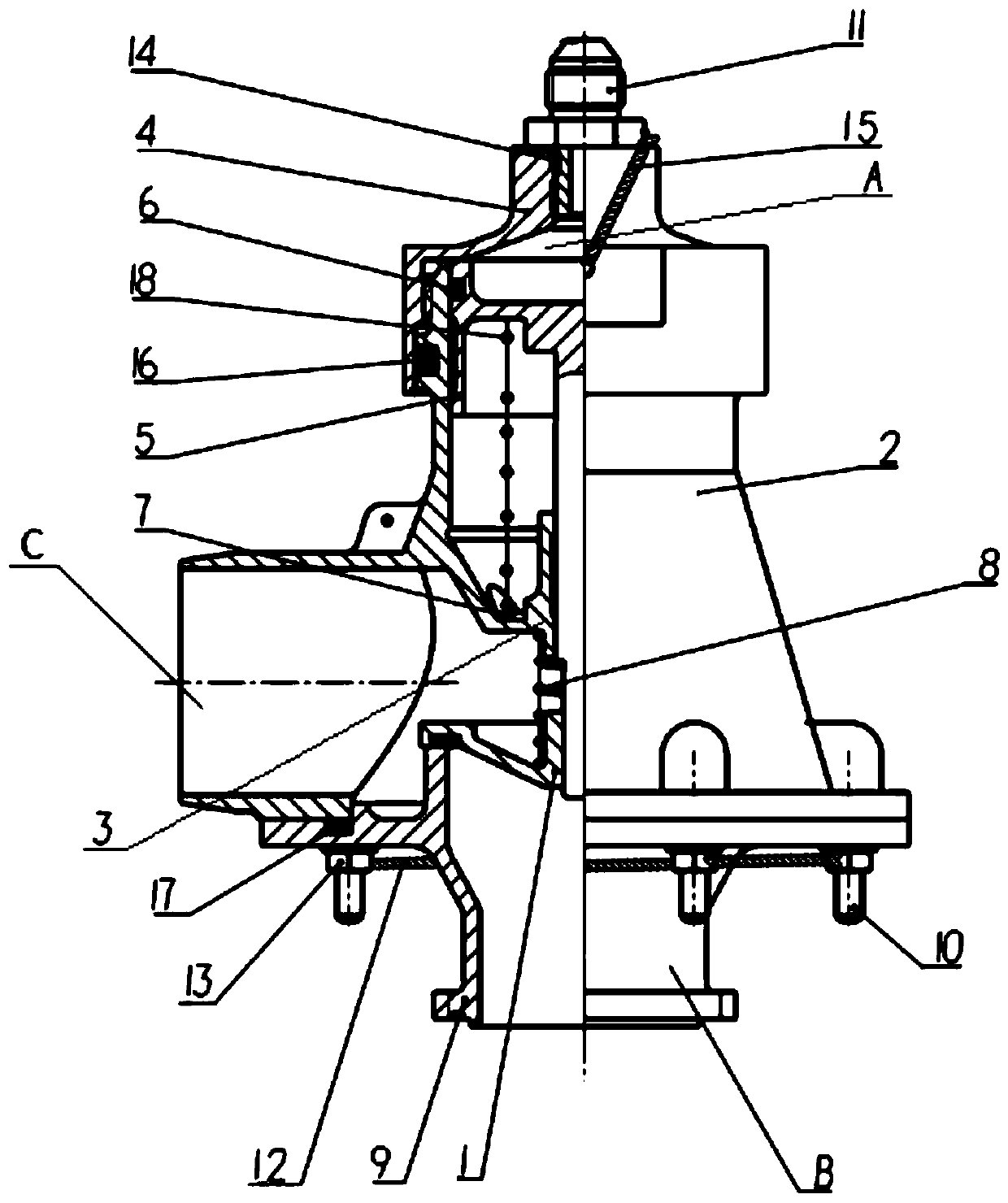 Differential pressure type self-adjusting valve