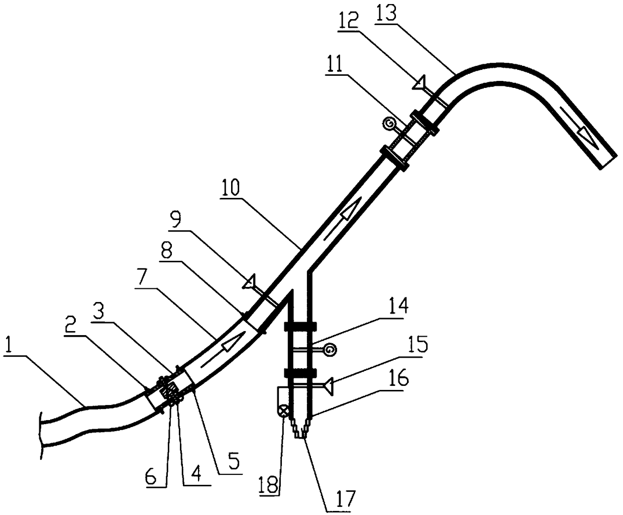 A kind of tee pipe for casting and using method thereof