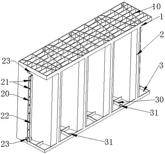 Novel semi-burying ridge structure