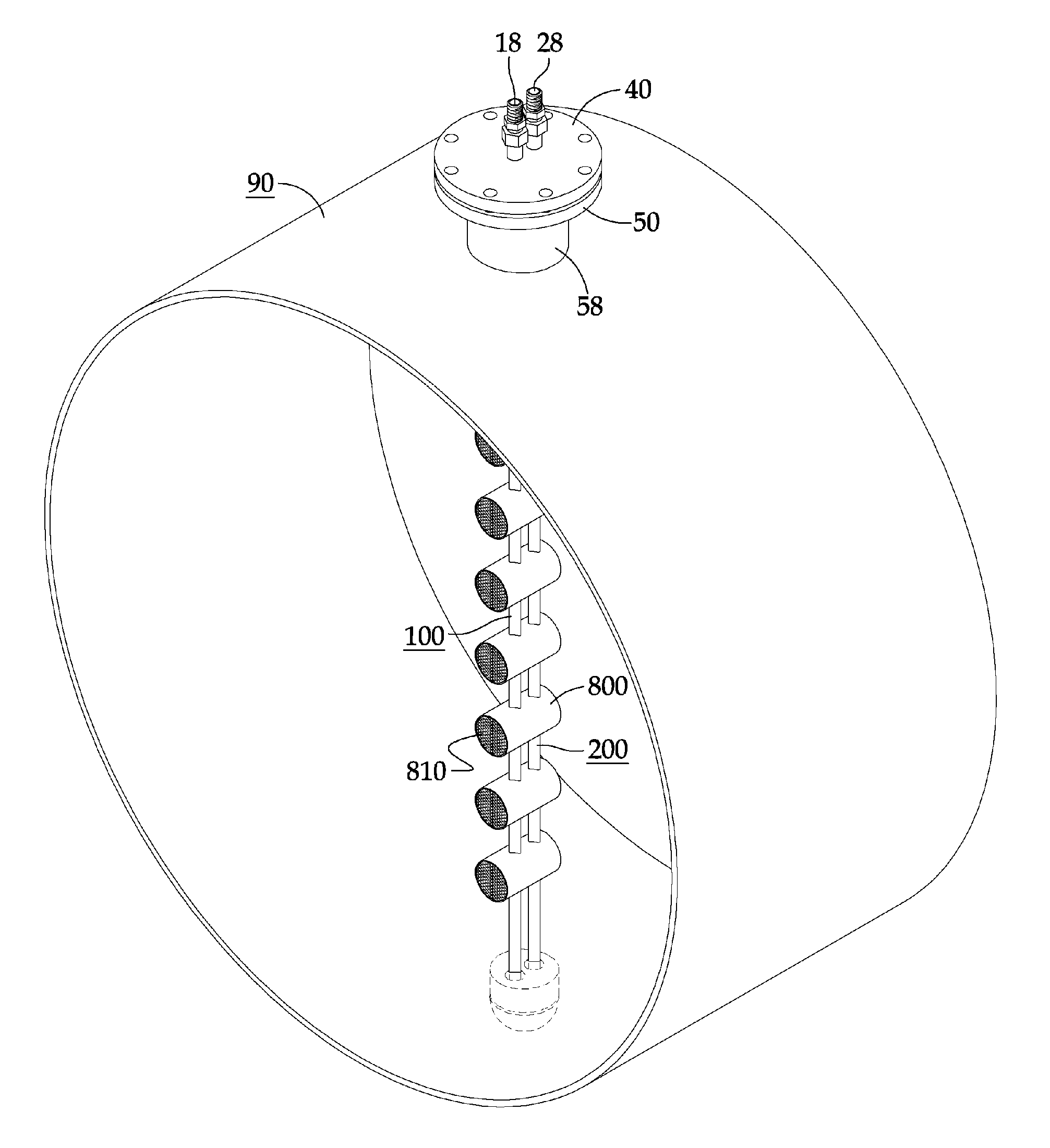 Average pitot tube type flow meter