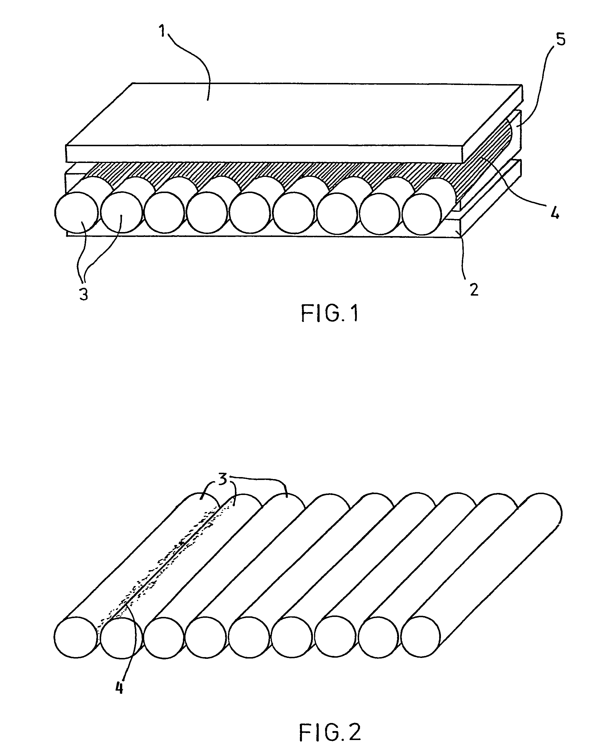 Fiber-reinforced metallic composite material and method