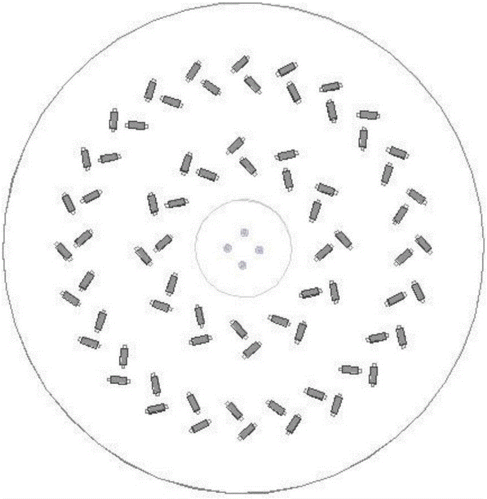 Radial line dielectric resonant antenna array