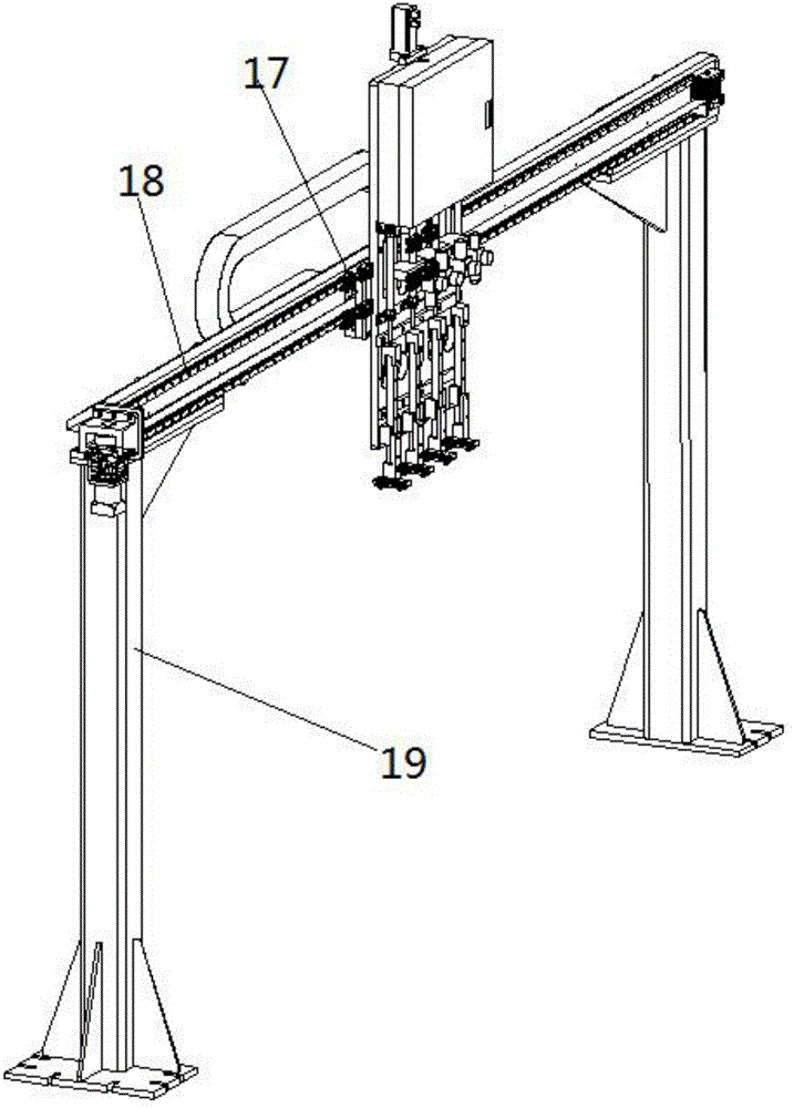 Full-automatic feeding and discharging equipment for engraving and milling machine