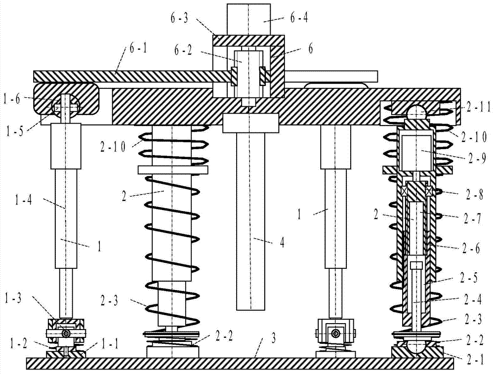 Three-plane-branch six-degree-of-freedom parallel wall-climbing robot