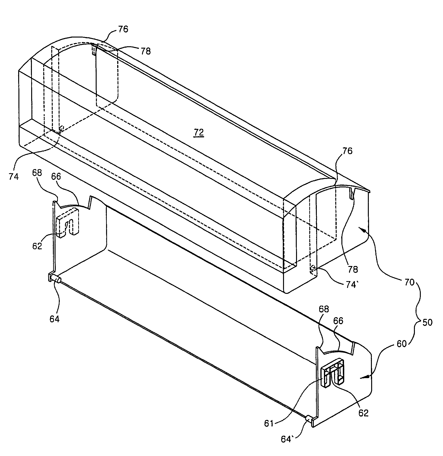 Door basket refrigerator